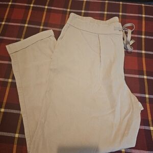 Old Navy pleated crop pants